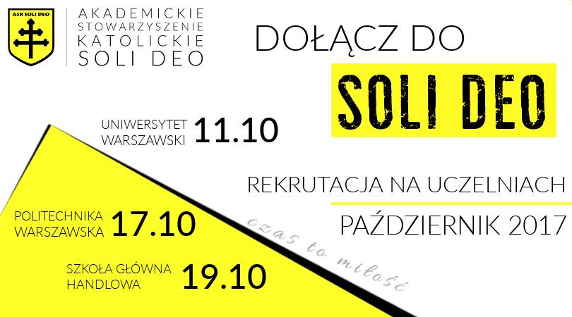 Wstąp do Soli Deo - Spotkanie na SGH
